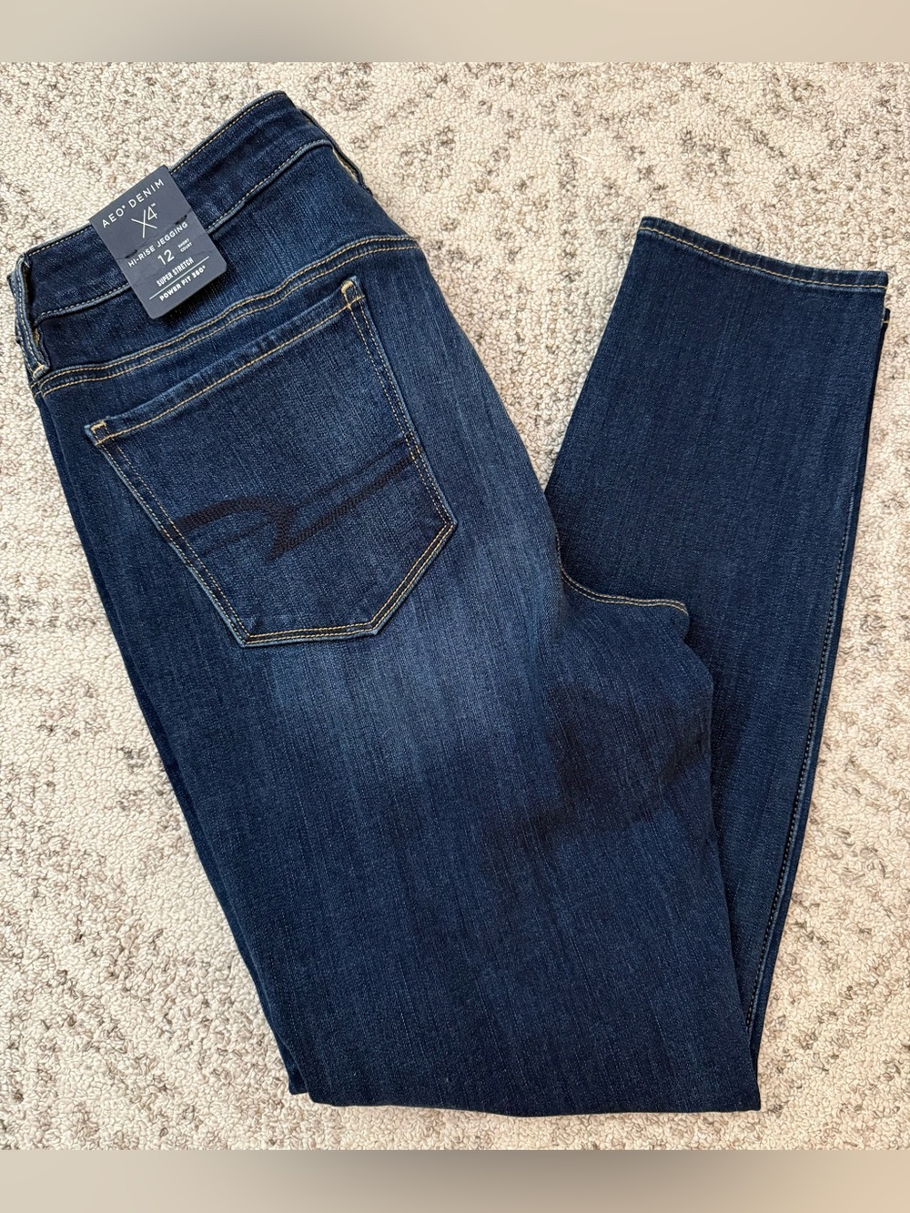NWT American Eagle Hi-Rise Jegging 360 Super Stretch Sz 12 Short